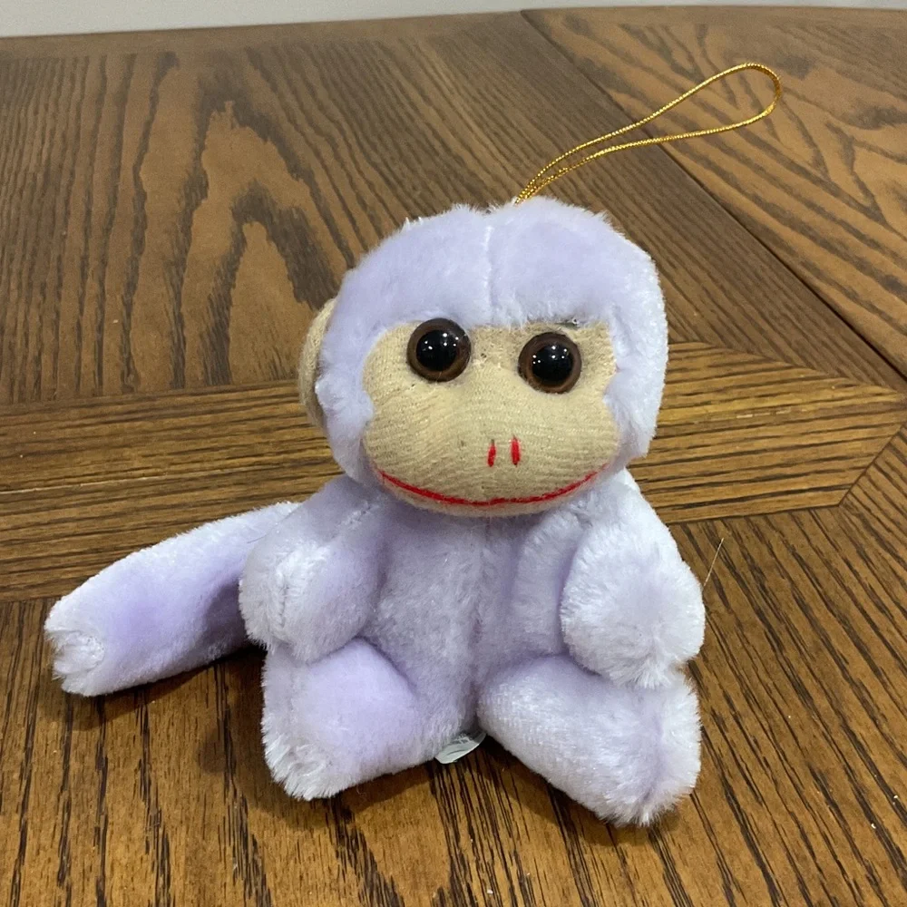 Ty Monkey Beanie Babies: Zodiac Monkey & Jungle + Lavender Rhode Island Ornament